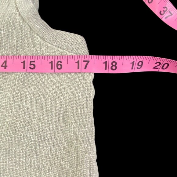 BELLE FRANCE Women Italy Linen Blend Tank Top V Neck Sz L Green Casual 25-14 - Picture 7 of 11